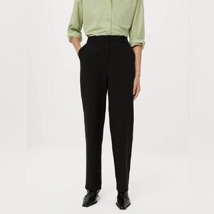 NEW Frank + Oak The Jane High Rise Straight Leg Trouser Pant